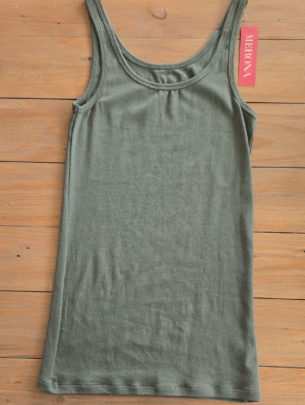 Merona Olive Scoop Neck Tank